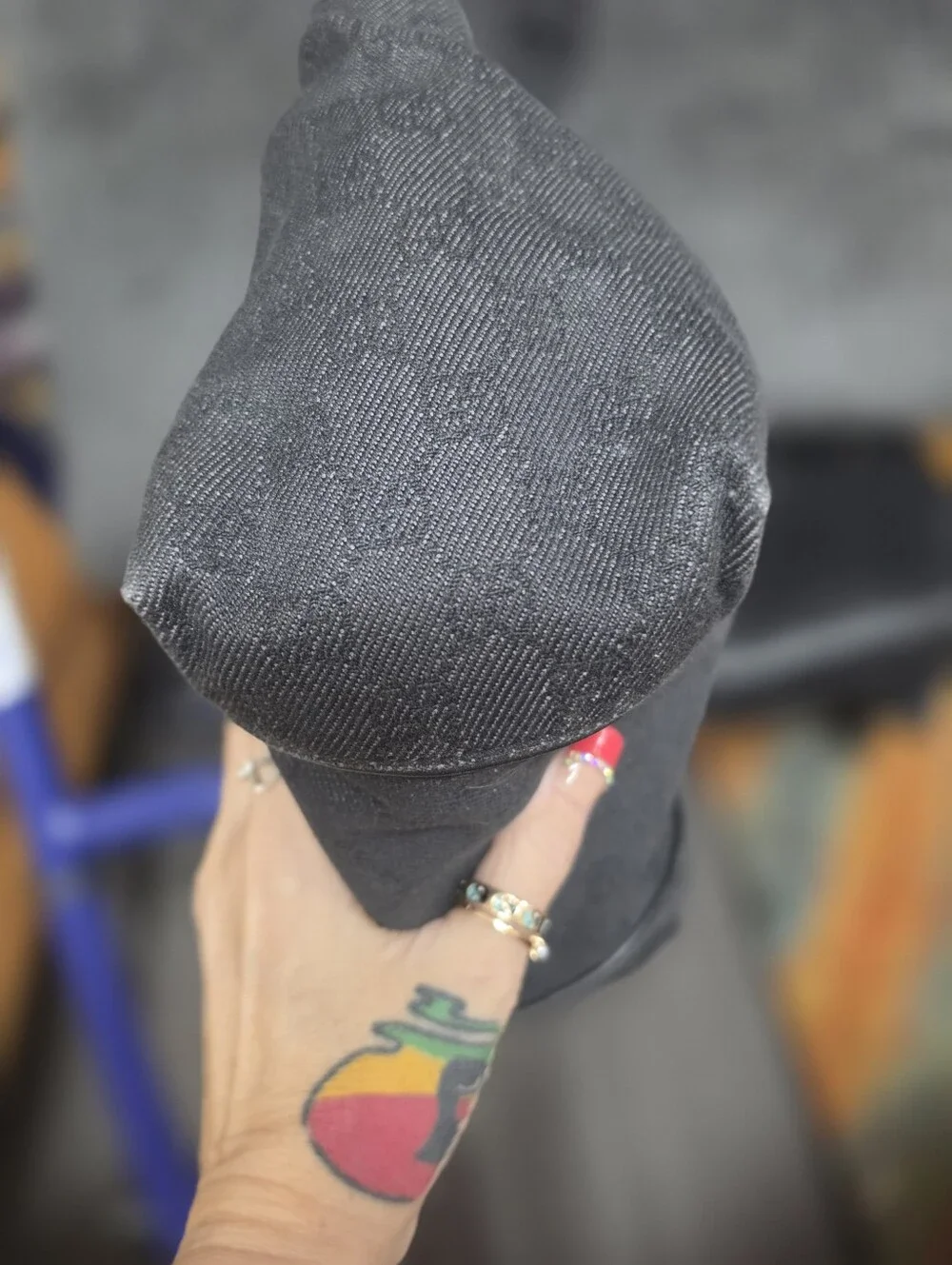 Vintage Gucci GG Monogram Canvas Small Hobo Bag